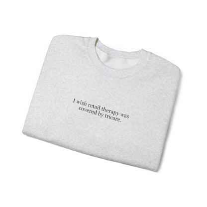 Retail Therapy Embroidered Crewneck