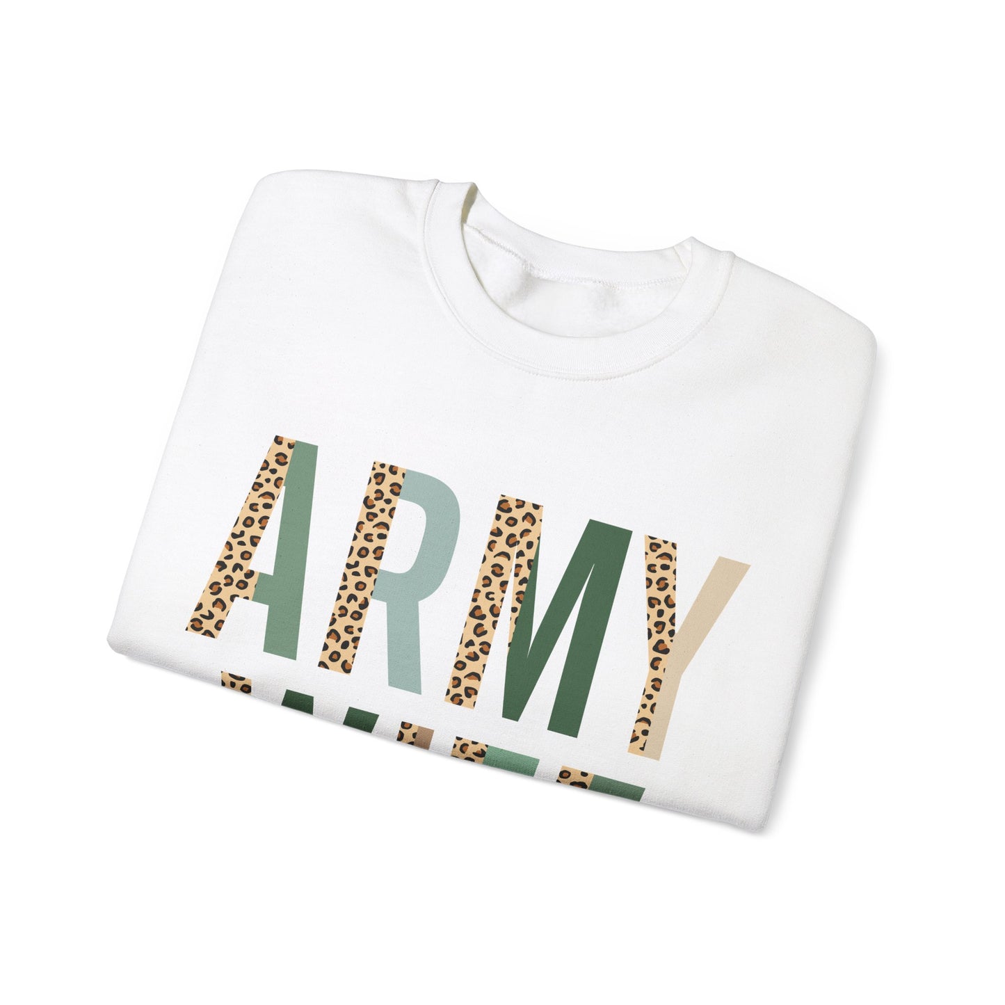 Army Wife Cheetah Crewneck