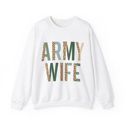 Army Wife Cheetah Crewneck