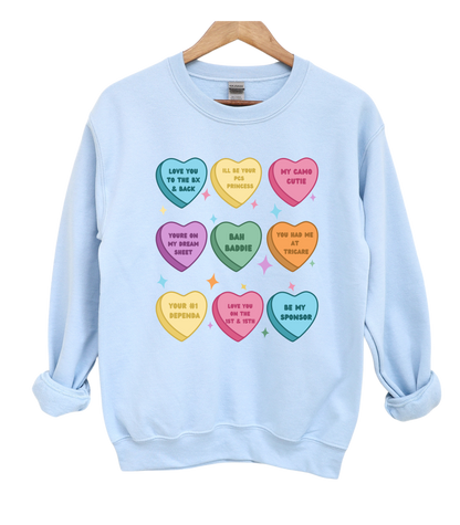 Candy Hearts Crewneck
