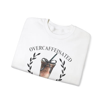 Over Caffeinated Wives Club Crewneck