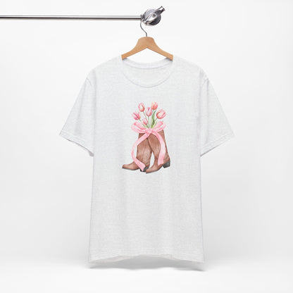 Pink Coquette Boots Tee