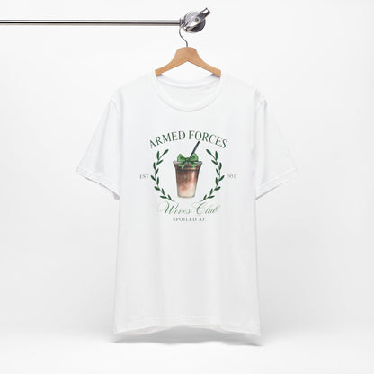 Green Armed Forces Wives Club Tee