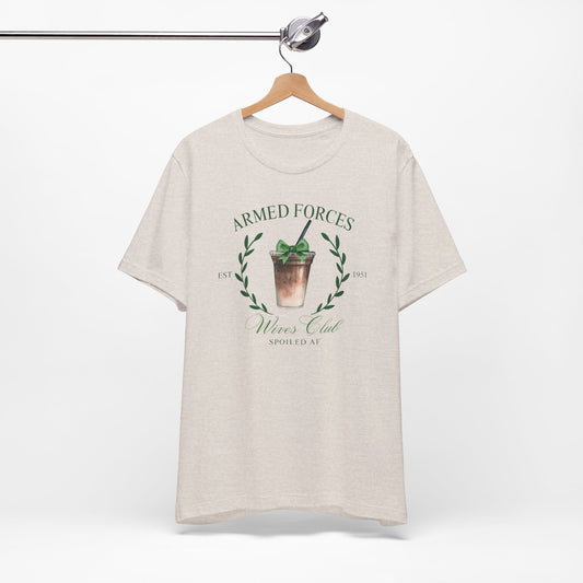 Green Armed Forces Wives Club Tee