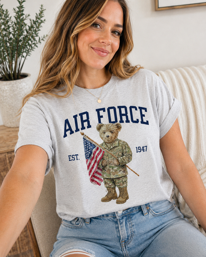 Patriotic Air Force Bear Tee
