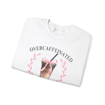 Over Caffeinated Wives Club Crewneck