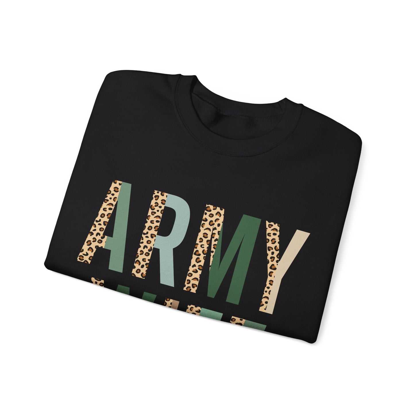 Army Wife Cheetah Crewneck