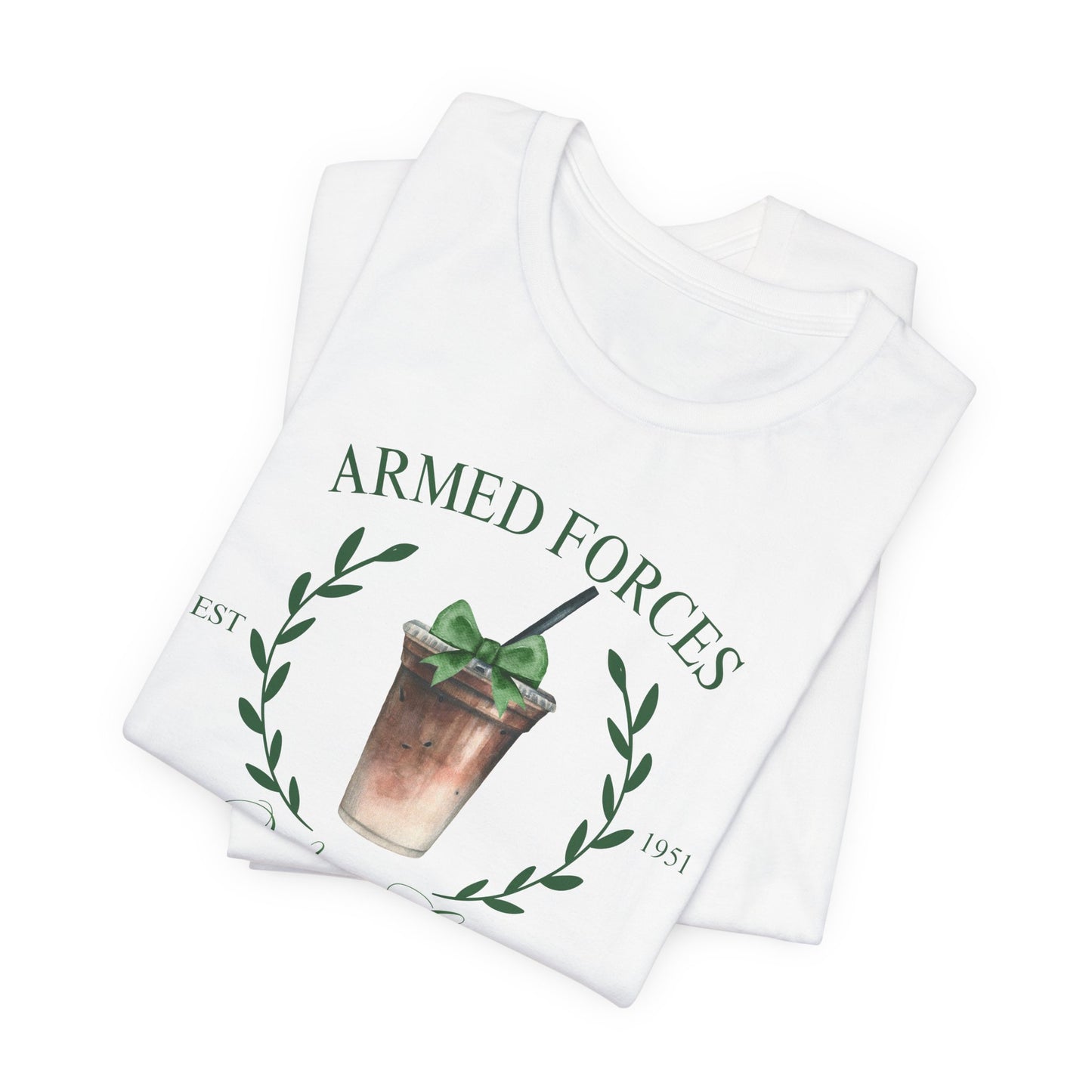 Green Armed Forces Wives Club Tee