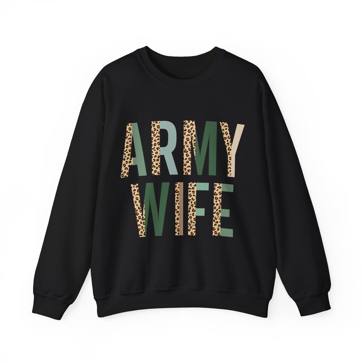 Army Wife Cheetah Crewneck