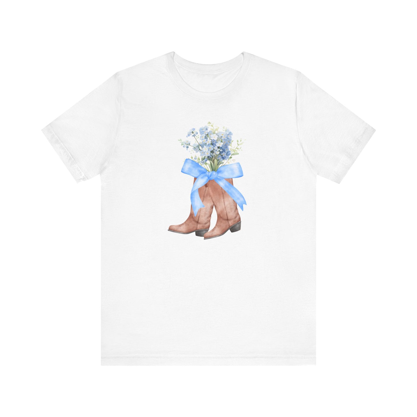 Blue Coquette Boots Tee