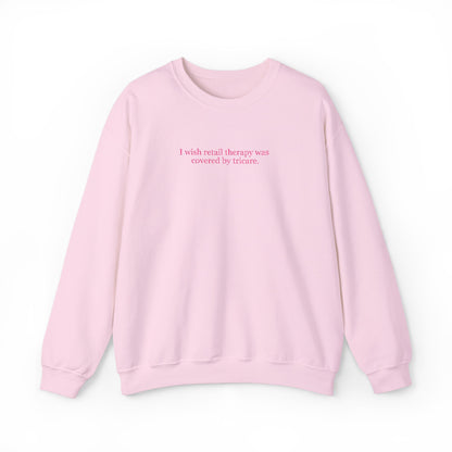 Retail Therapy Embroidered Crewneck