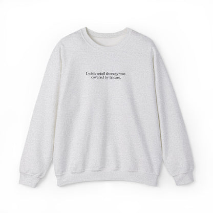 Retail Therapy Embroidered Crewneck