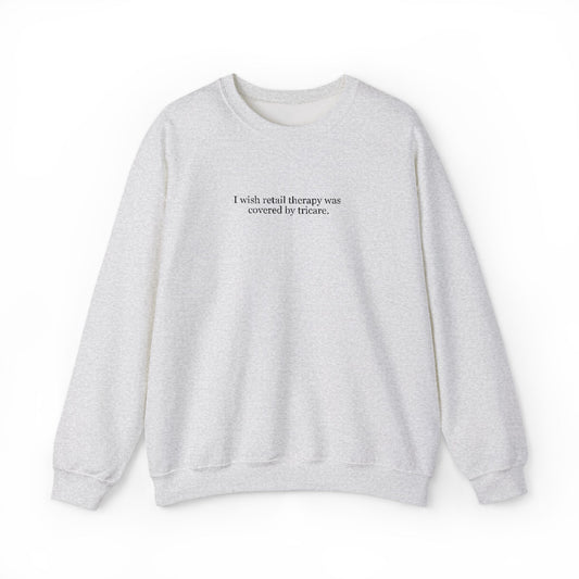 Retail Therapy Embroidered Crewneck