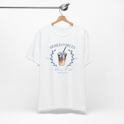 Blue Armed Forces Wives Club Tee