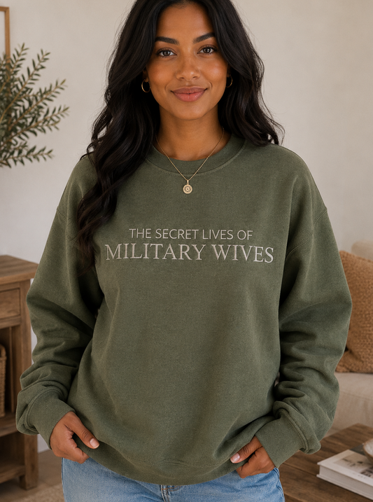 Secret Lives Embroidered Crewneck