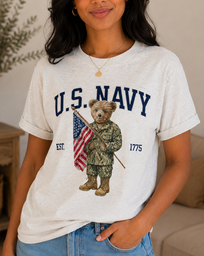 Patriotic Sailor Bear Tee