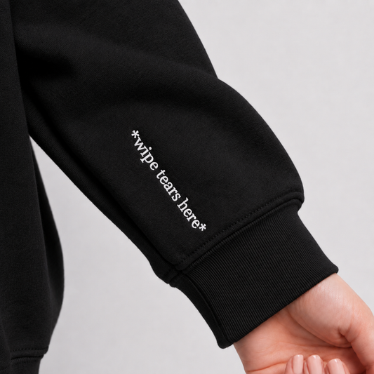 Depression Era Embroidered Crewneck Black