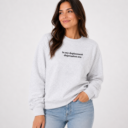 Depression Era Embroidered Crewneck Ash