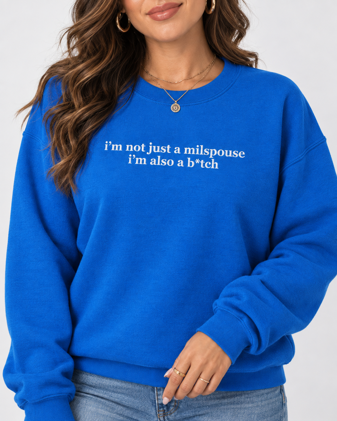 Also a B*tch Embroidered Crewneck
