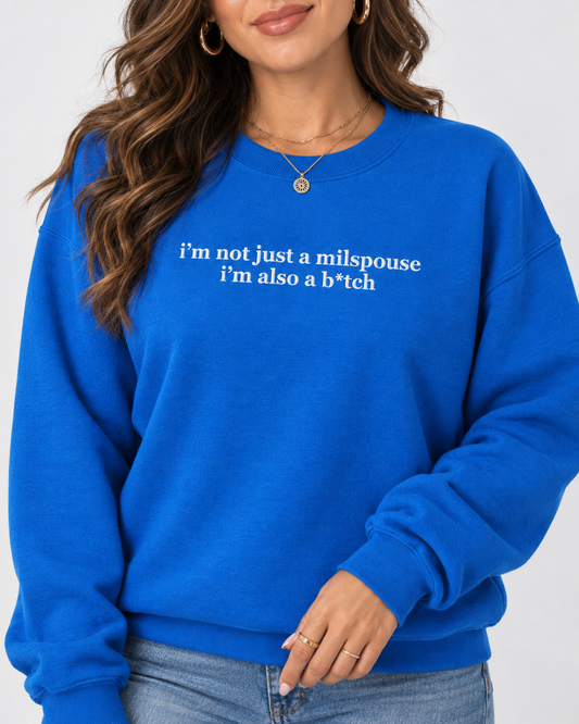 Also a B*tch Embroidered Crewneck