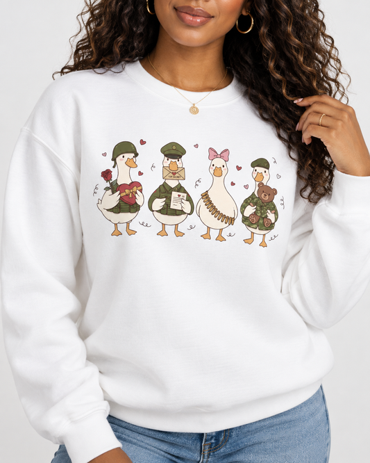 Valentine Ducks Crewneck