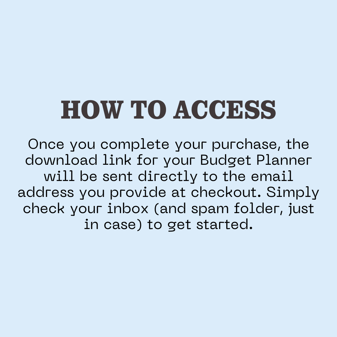 The Simple Budget Planner